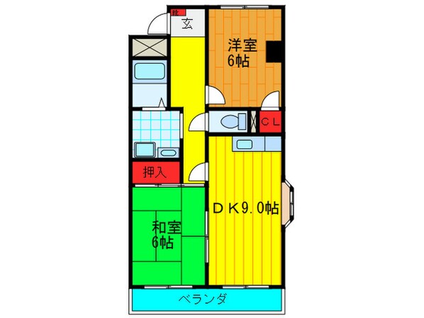 冨士栄町マンションの物件間取画像